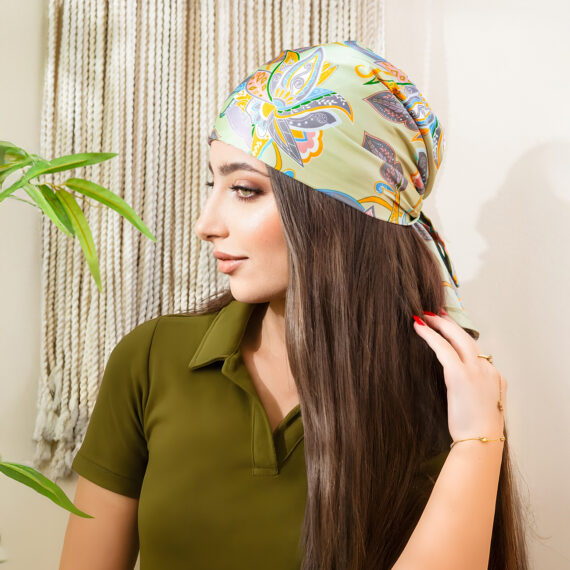 Spanish Turban Printed Satin