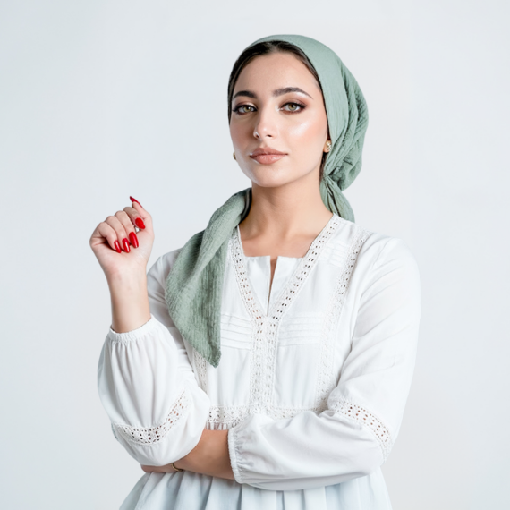 Spanish Turban Cotton Crinkle