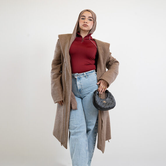 Mohair Knot Coat – Coffee