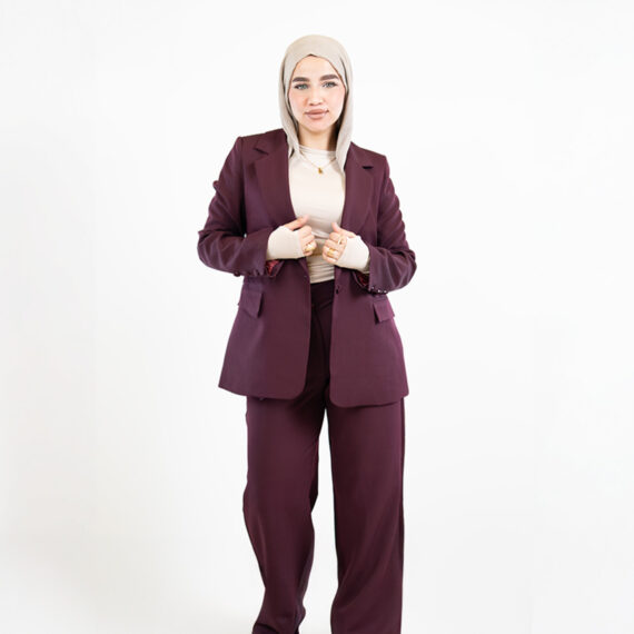Formal Suit – Full Sleeve Burgundy