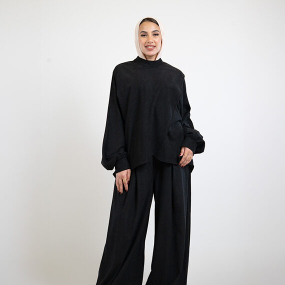 Velvet Croisé Set One size - Black