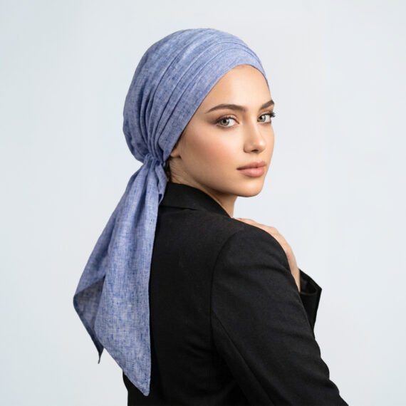 Melange Heather Linen spanish turban