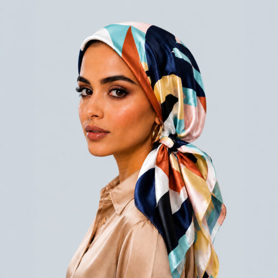 Spanish Turban – Printed Satin Silk
